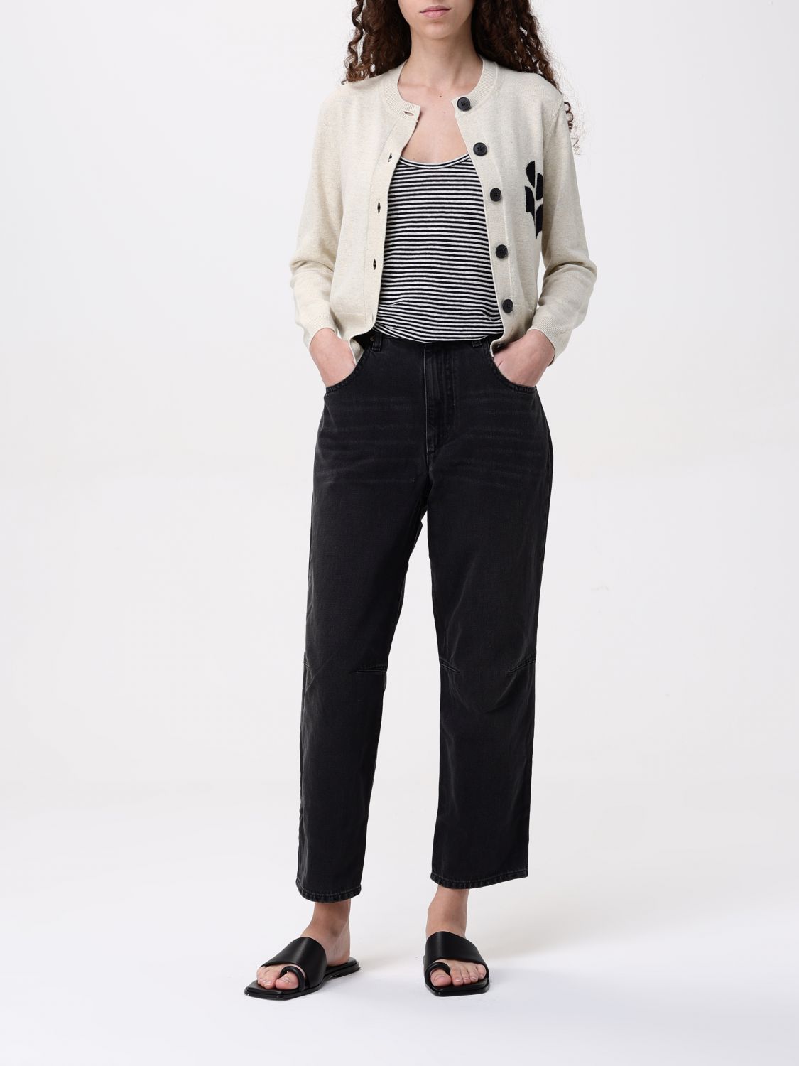 Jeans Woman color Black