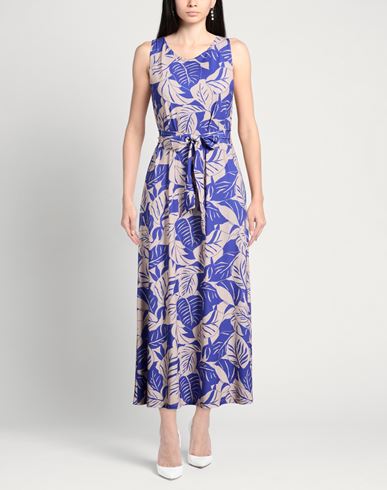 Woman Maxi dress Purple Size M Polyester, Elastane