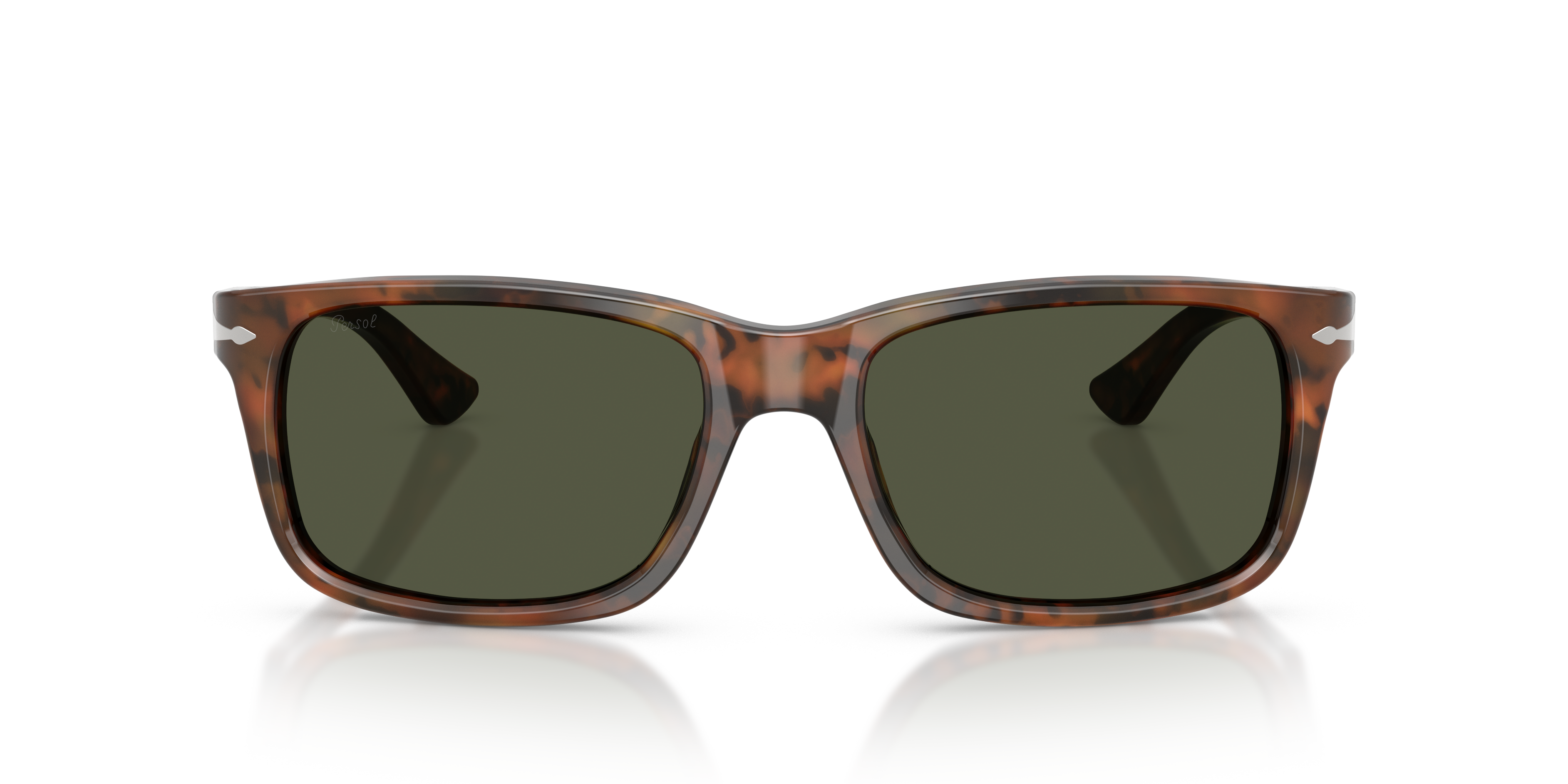 Persol Man Persol PO3048S 108/31 Sunglasses Acetate Turtle Green Squared Norma