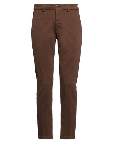 Man Pants Brown Size 31 Cotton, Elastane