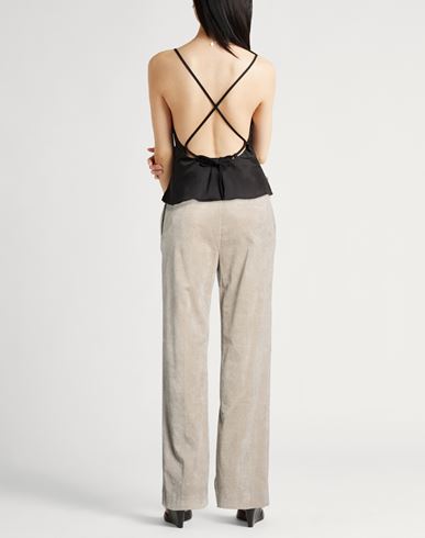Woman Pants Taupe Size 14 Cotton, Modal, Elastane