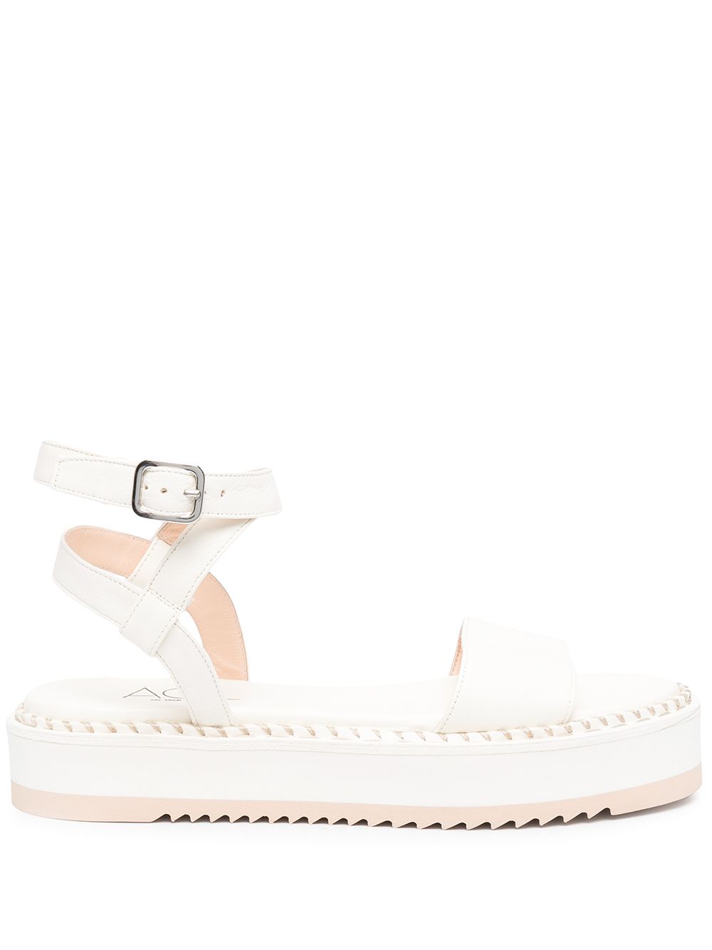 Myrte flatform sandals - White