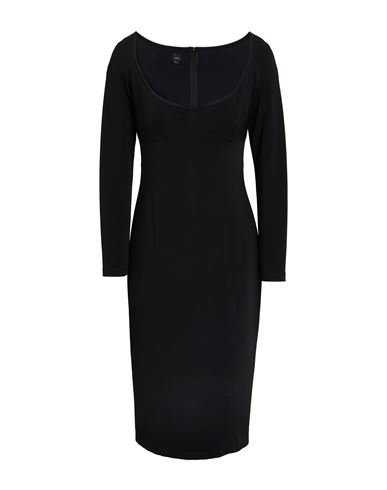 Pinko Woman Midi dress Black Size 4 Polyamide, Viscose, Elastane