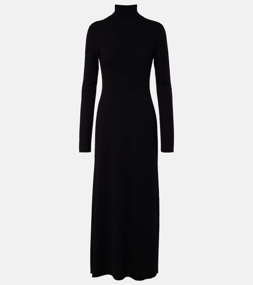 Leoline turtleneck virgin wool maxi dress