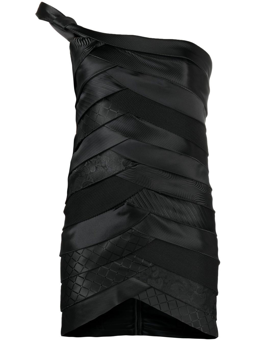 Single-strap minidress - Black