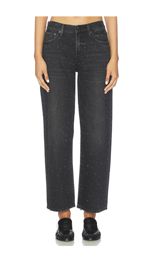 PISTOLA Lexi Midrise Bowed Straight Jeans in Black. 25. Also