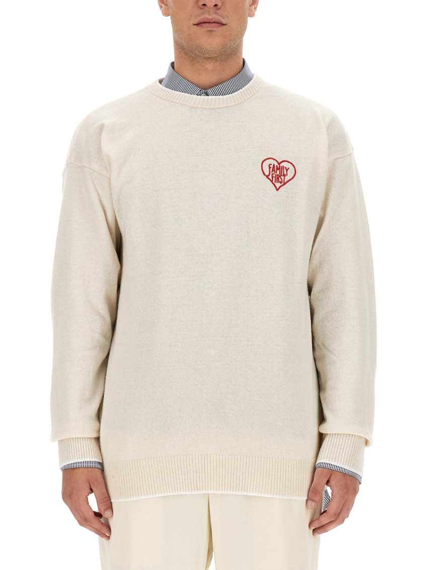 White Crew Neck Sweaters