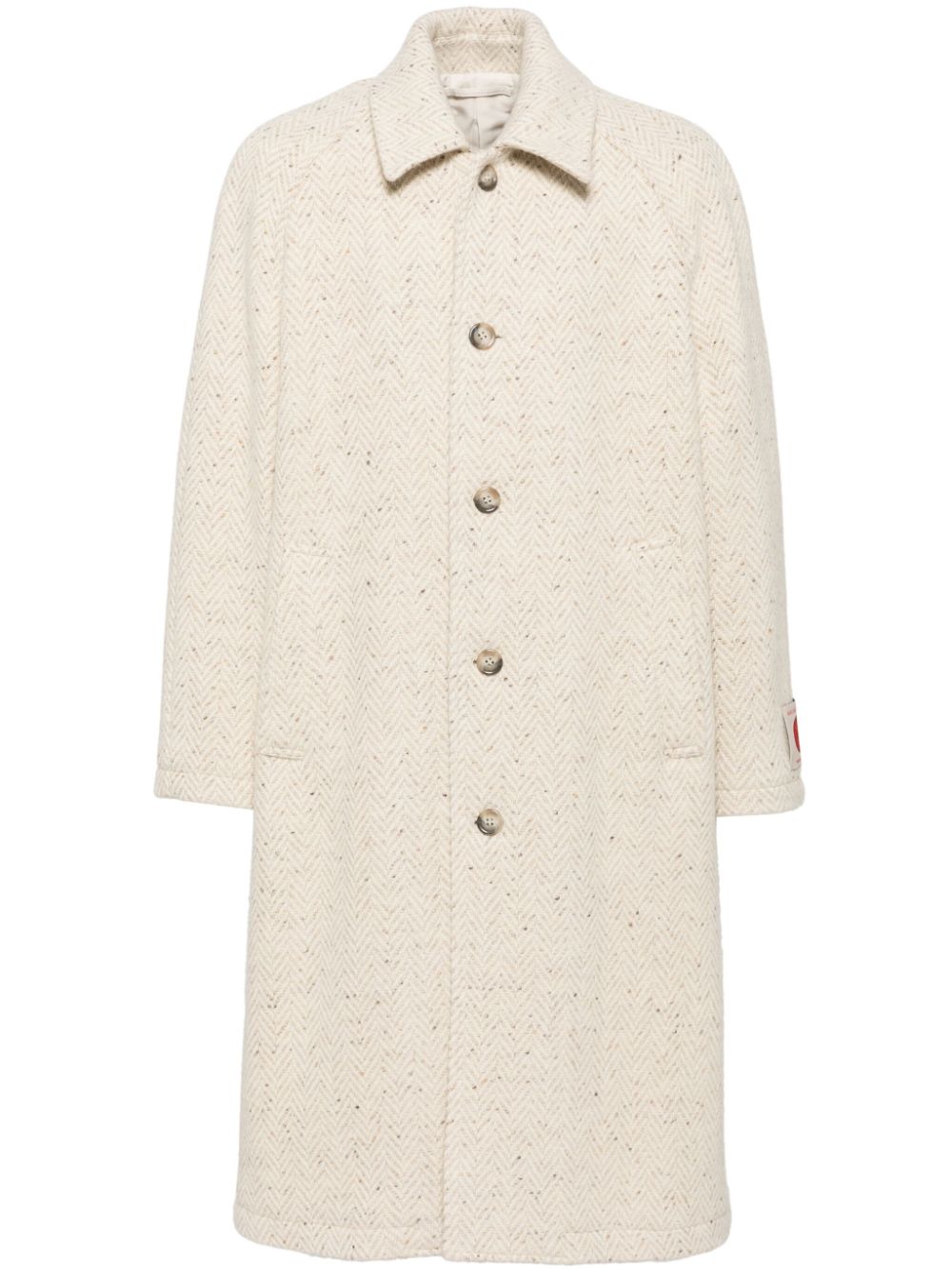 Balmacaan long coat - Neutrals