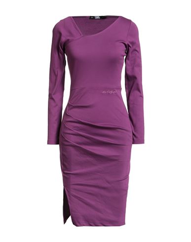 Woman Midi dress Mauve Size S Cotton