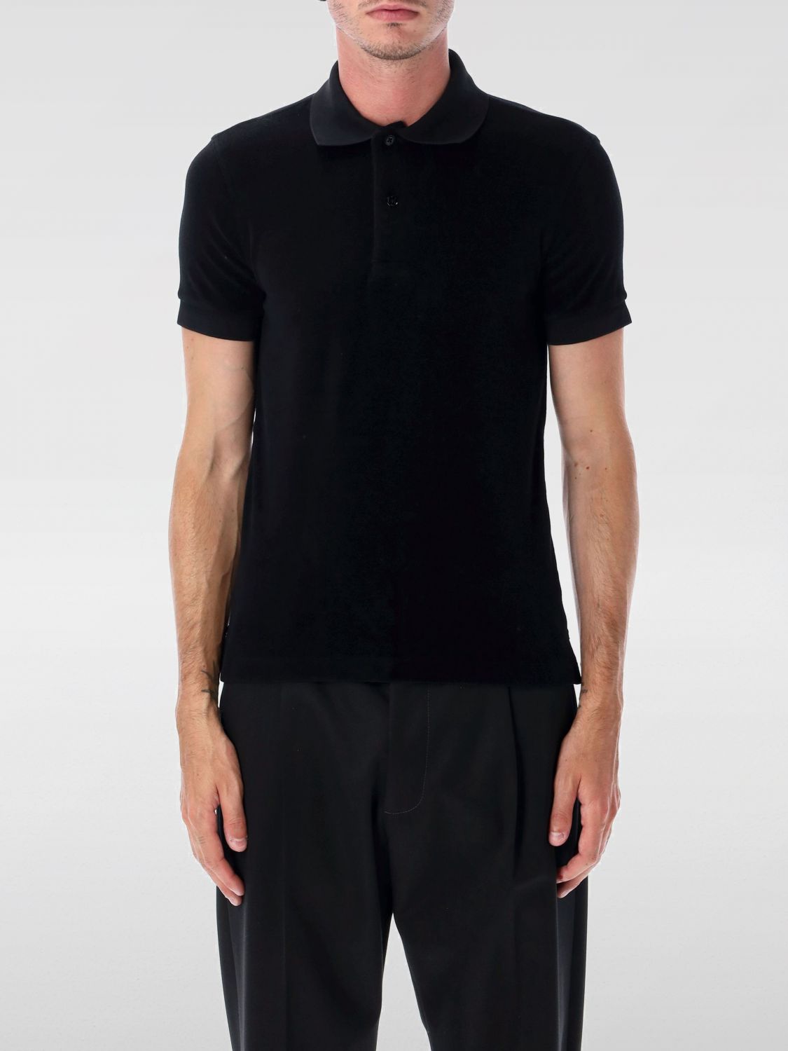 Polo Shirt Men color Black