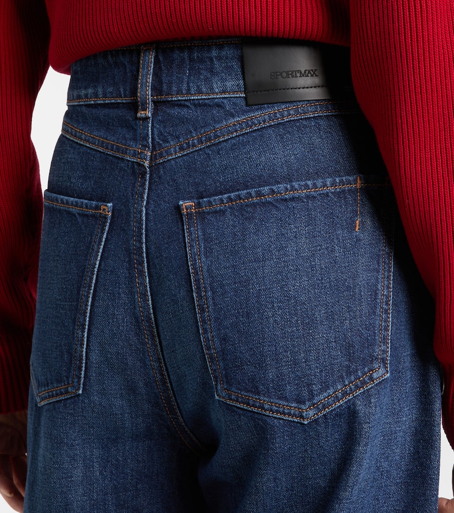 High-rise wide-leg jeans