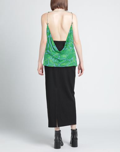 Dahlo Woman Top Green Size 8 Viscose, Silk