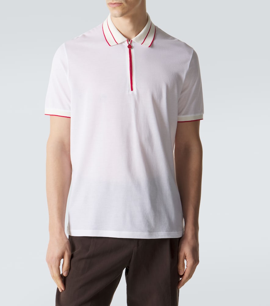 Cotton piqué polo shirt