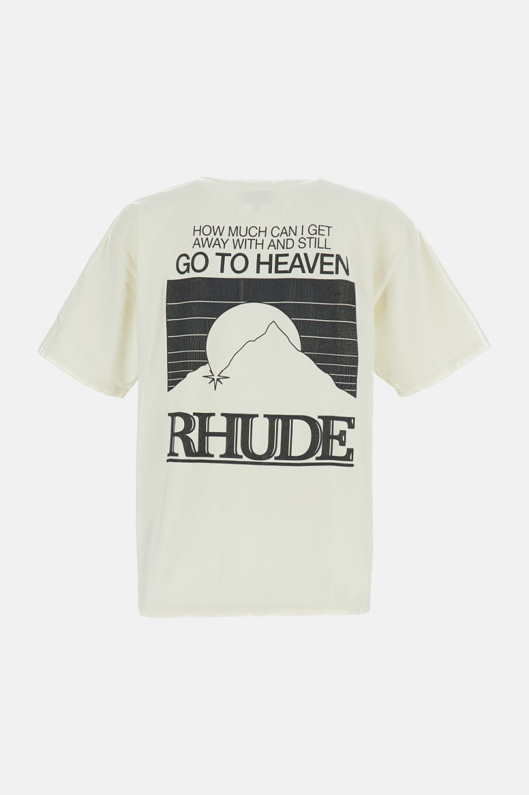 White Crewneck Graphic T-Shirt