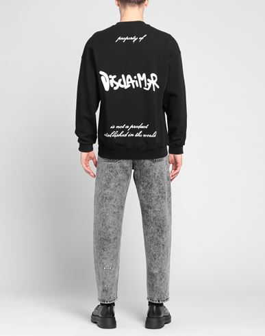 Man Sweatshirt Black Size L Cotton