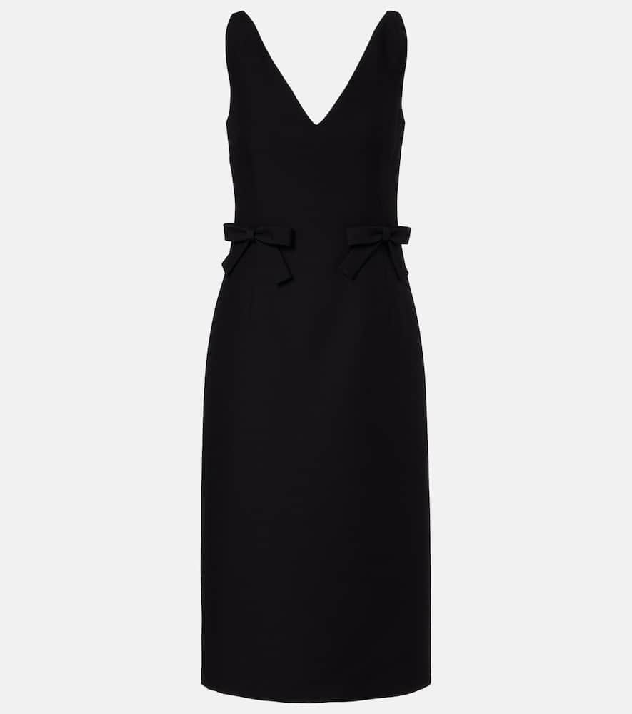 Crepe Couture bow-detail minidress