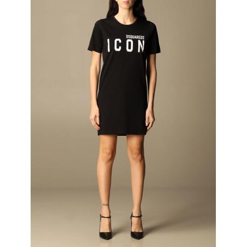 Icon print T-shirt dress