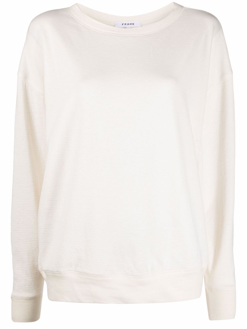 Au natural uni sweatshirt - White
