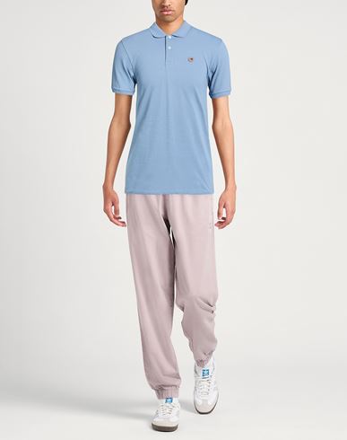 Man Polo shirt Light blue Size M Cotton