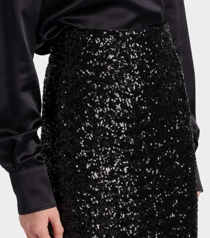 Sequined midi skirt