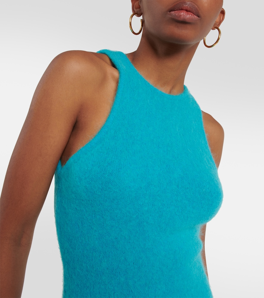 Alpaca and wool-blend minidress