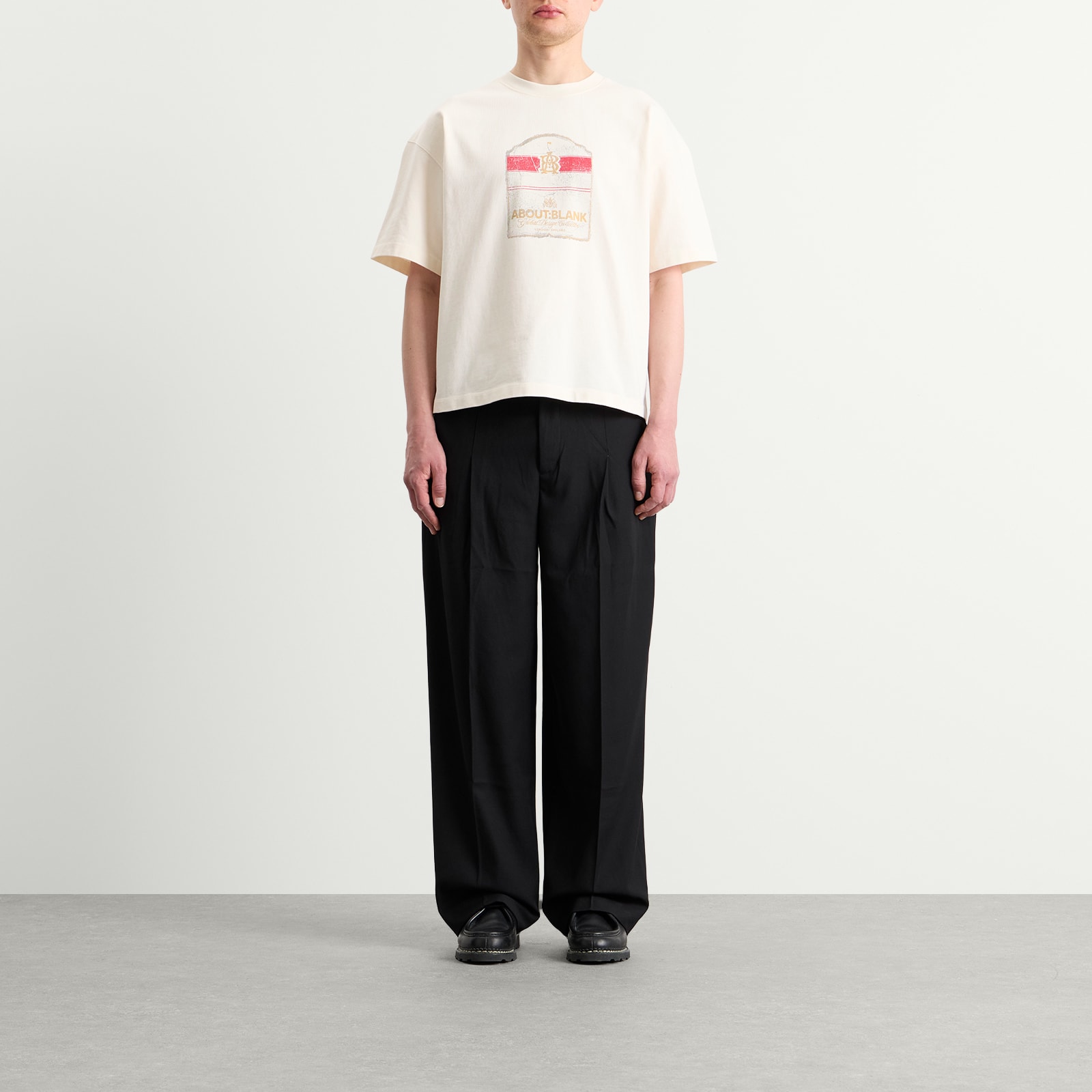 Men's Tailored Wide Leg Trouser Black