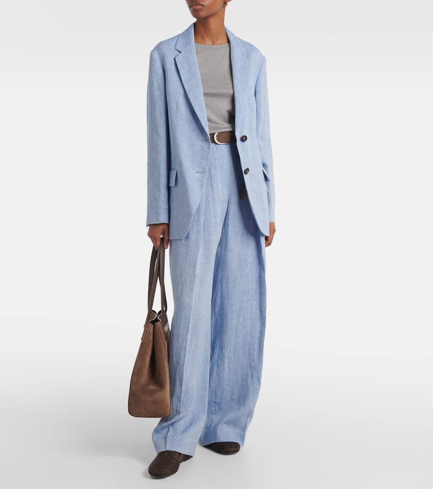 Sparkling cashmere and silk-blend sweater