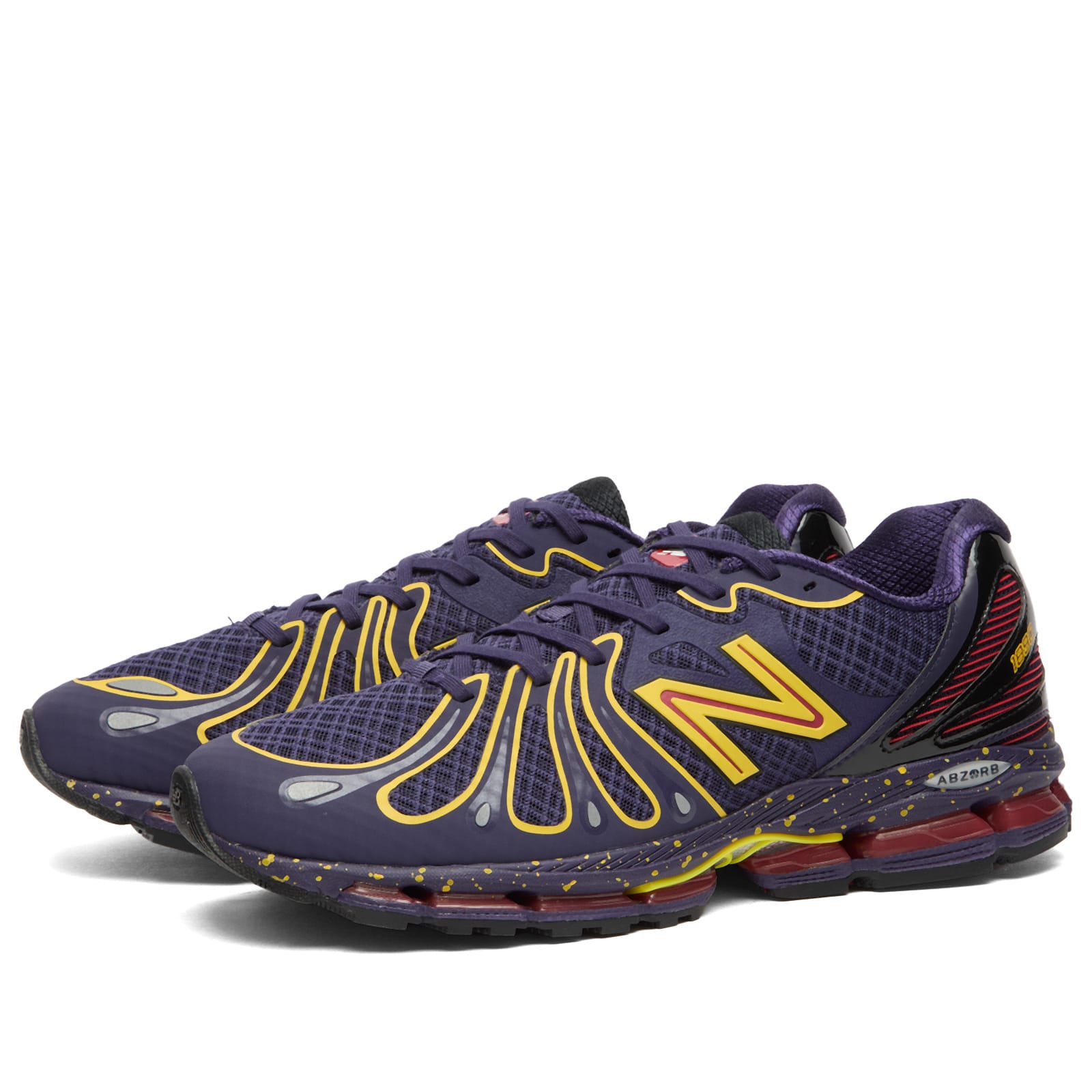 Men's Abzorb 1890 Sneaker Boysenberry/Punch Yellow