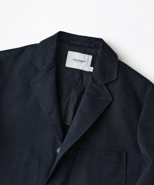 HIGH DENSITY COTTON CLASSIC 3BUTTON JACKET_NAVY