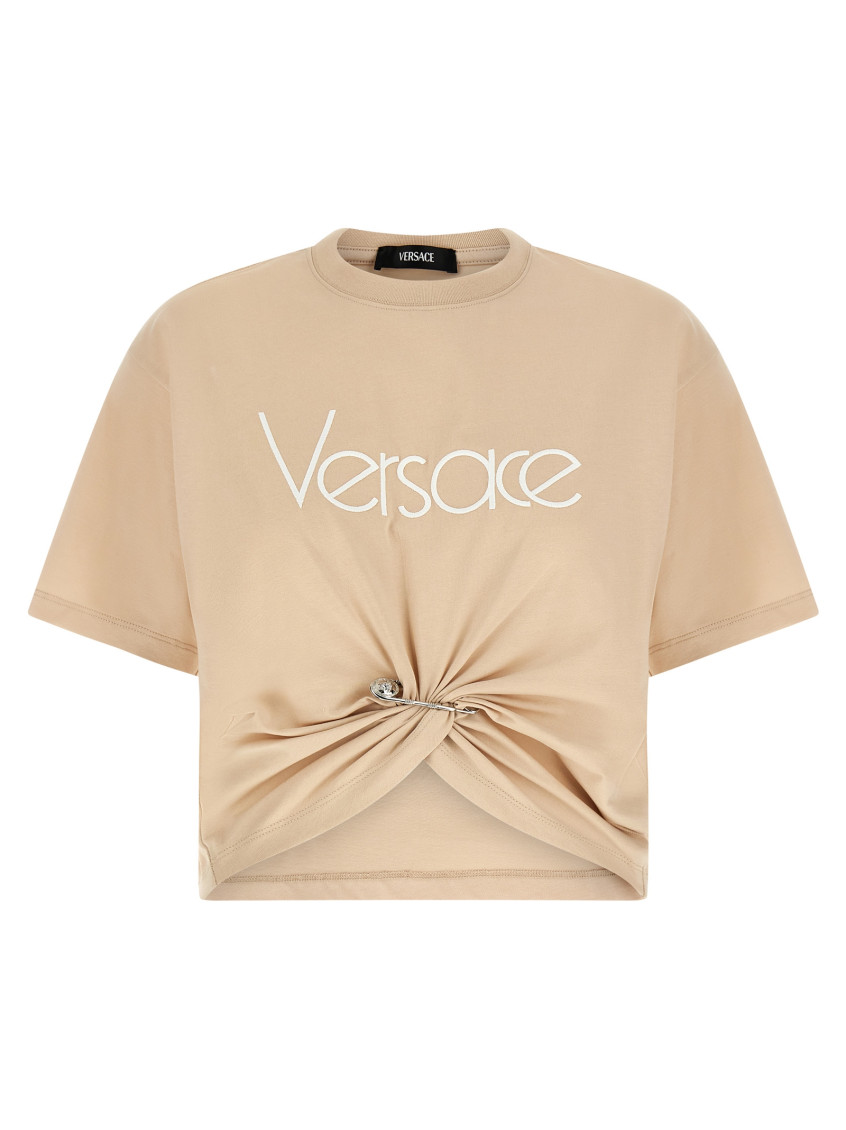 `` T-shirt con ricamo logo