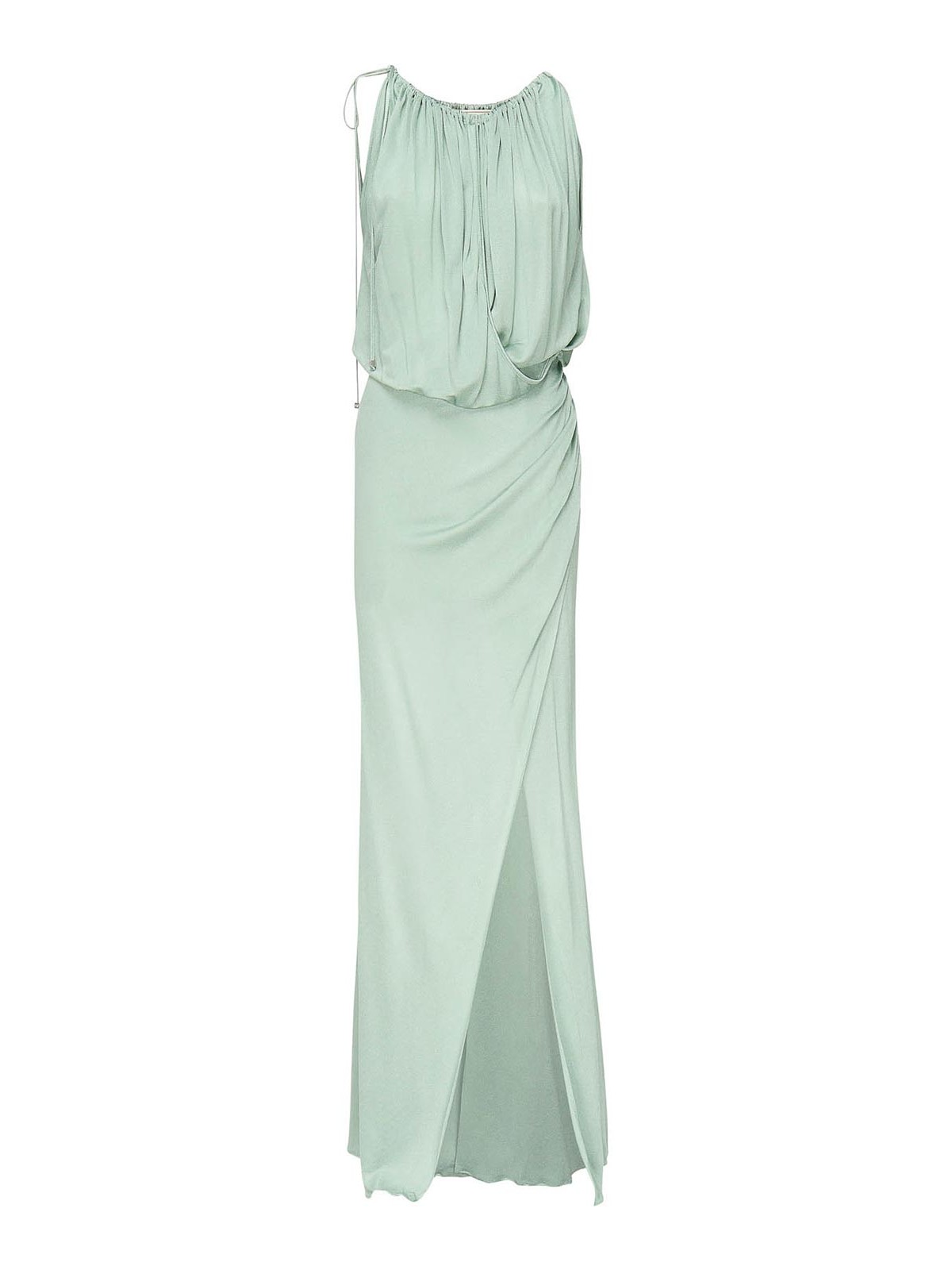 Draped Jersey Long Dress