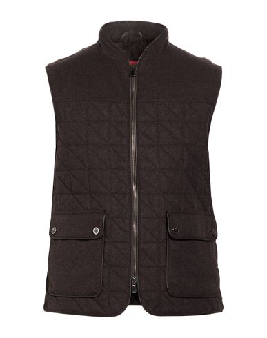 Man Vest Dark brown Size 42 Wool, Cashmere