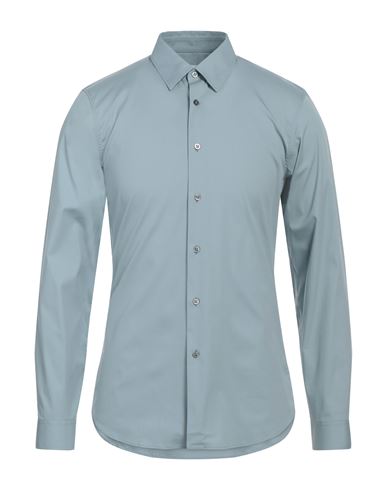 Man Shirt Sky blue Size 15 ½ Cotton, Polyamide, Elastane