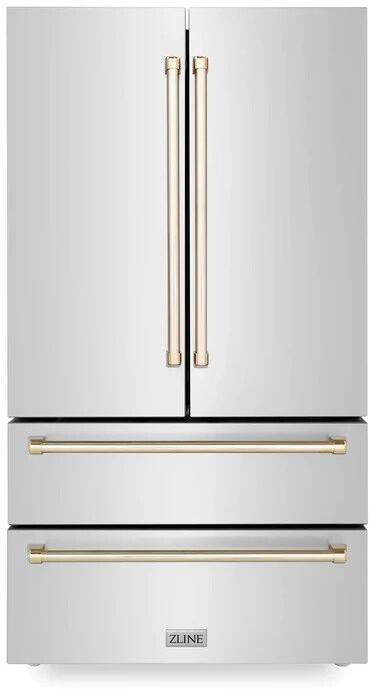 ZLINE 36 Inch autograph 36" Counter Depth French Door Refrigerator RFMZ36G
