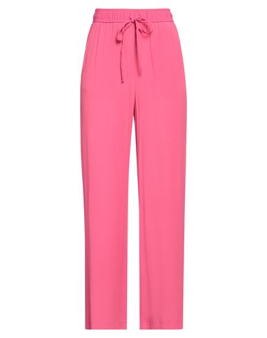 Seventy Venezia Woman Pants Fuchsia Size 6 Acetate, Silk