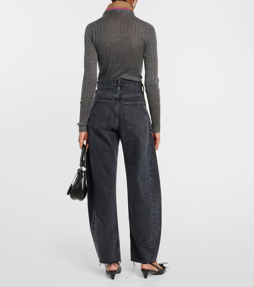 Agolde Luna high-rise barrel-leg jeans