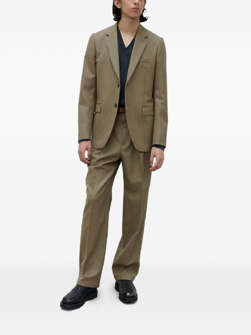 AURALEE Wool Single-Breasted Blazer Jacket