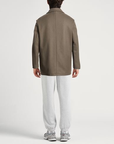 Man Coat Grey Size 42 Wool, Polyamide