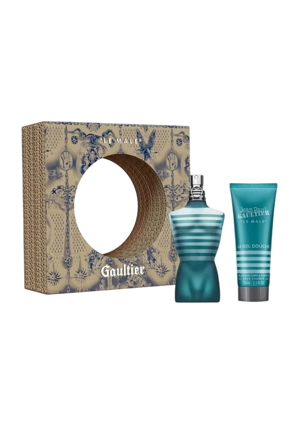 Set Jean Paul Gaultier: Le Male, Eau De Toilette, per uomo, + Le Male, detergente, gel doccia, per tutti i tipi di pelle
