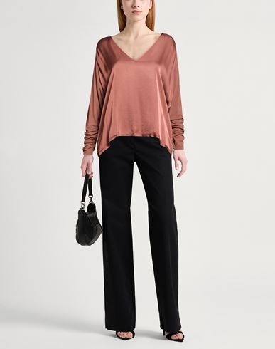 Woman Top Brown Size 6 Viscose