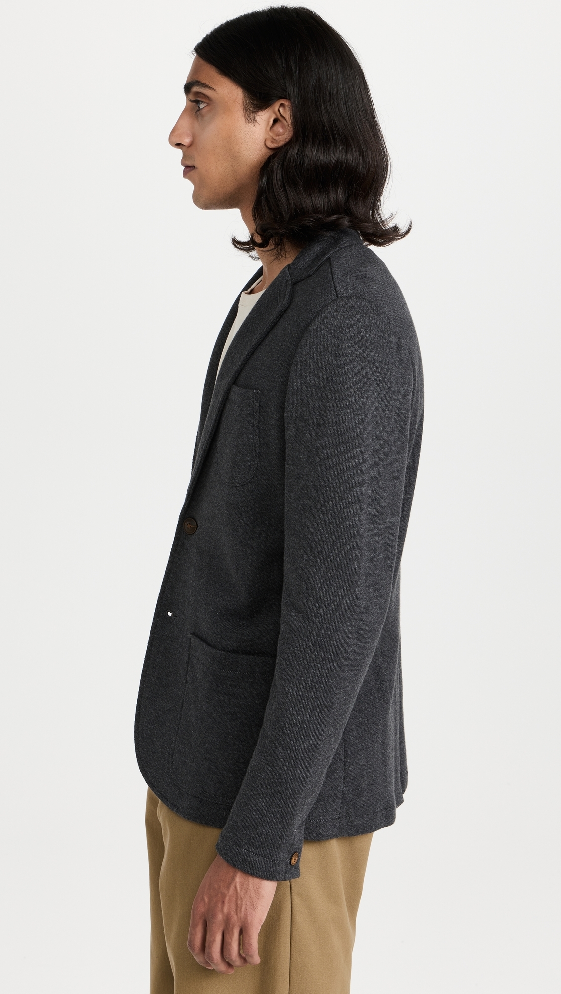 Inlet Knit Blazer black sky melange