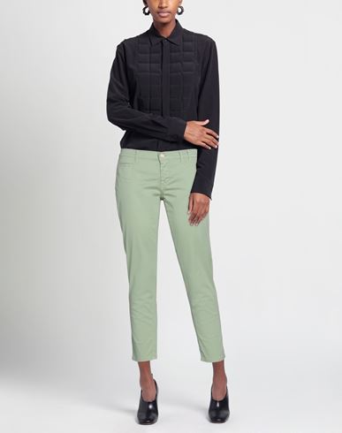 Jacob Cohёn Premium Woman Pants Sage green Size 27 Cotton, Elastane