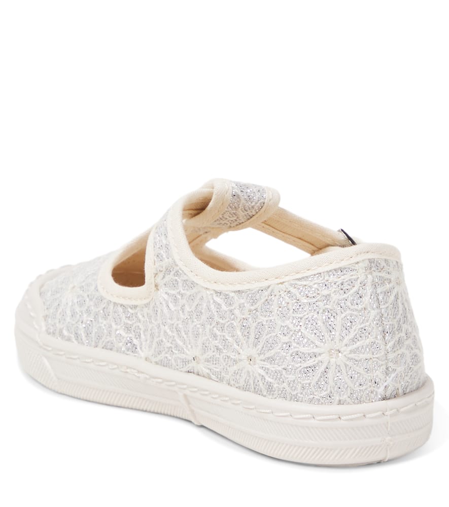 PèPè Embroidered slip-on shoes