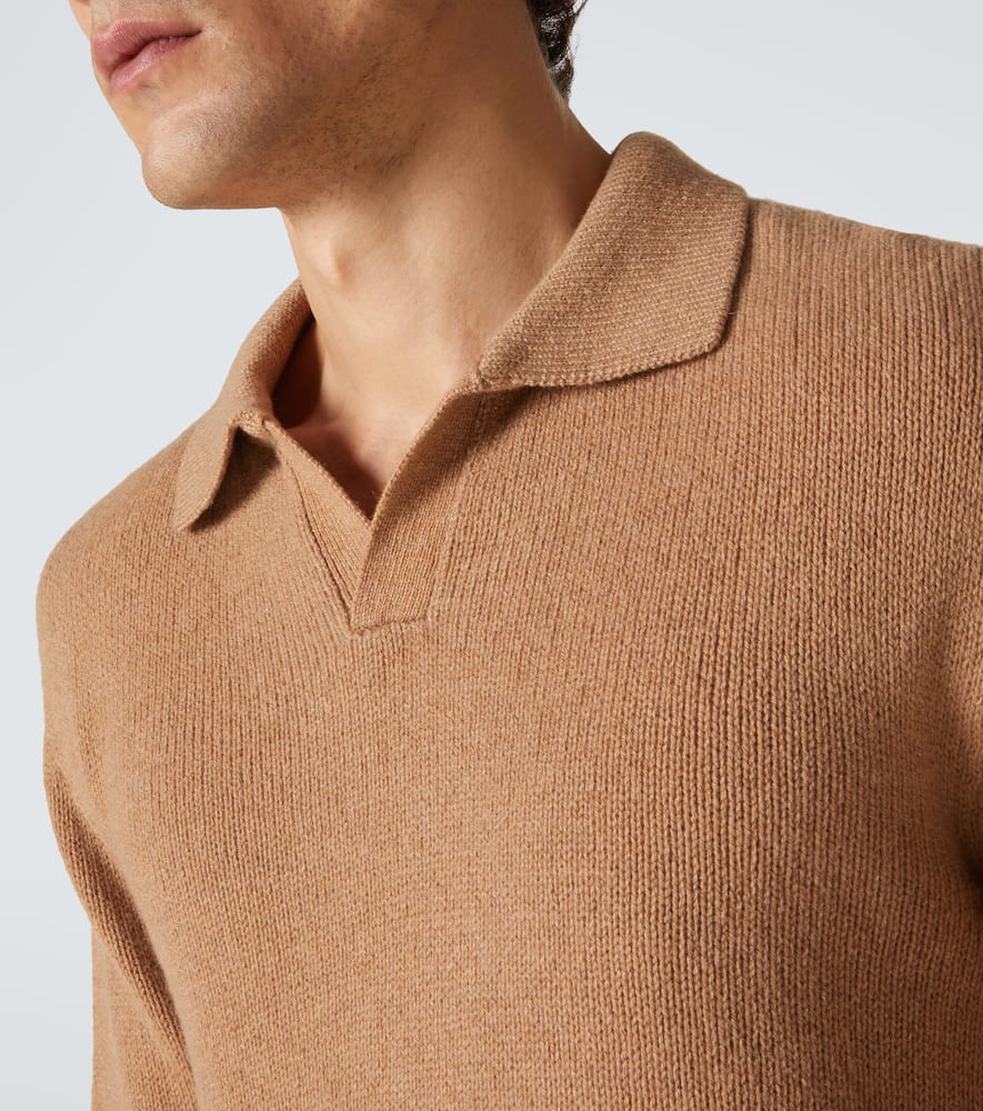 Cashmere polo sweater