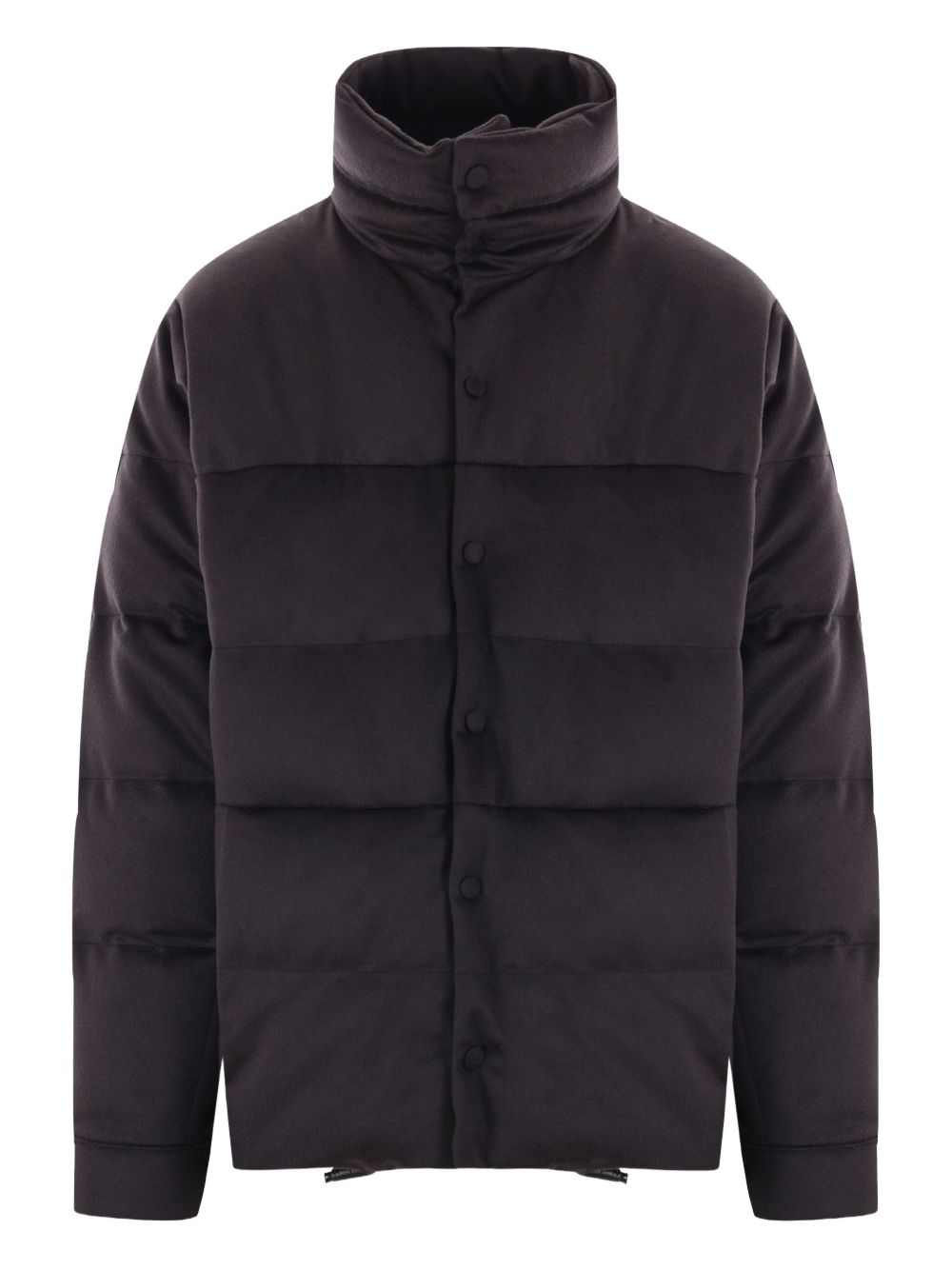 High-neck padded down jacket - Blue