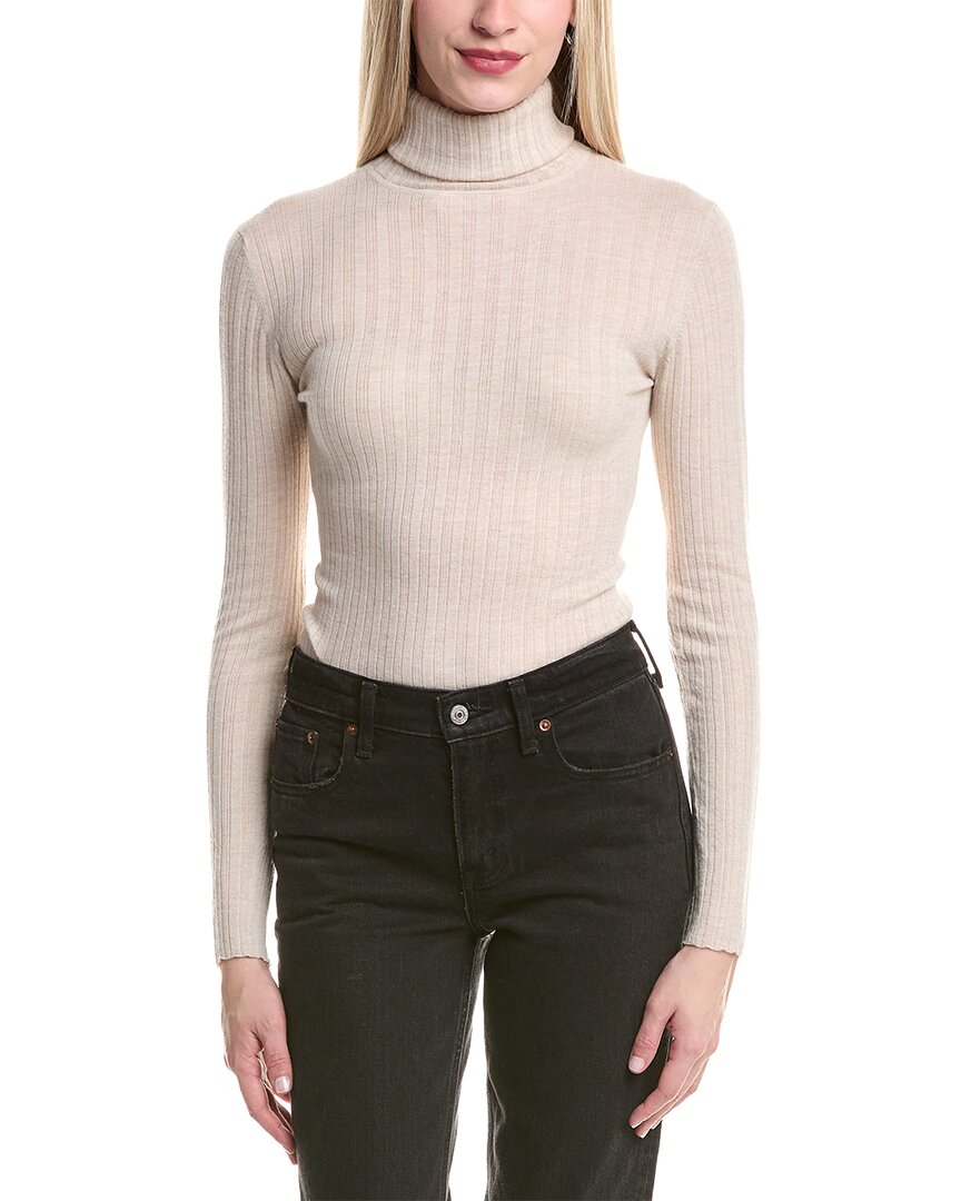 Rib Turtleneck Cashmere Sweater