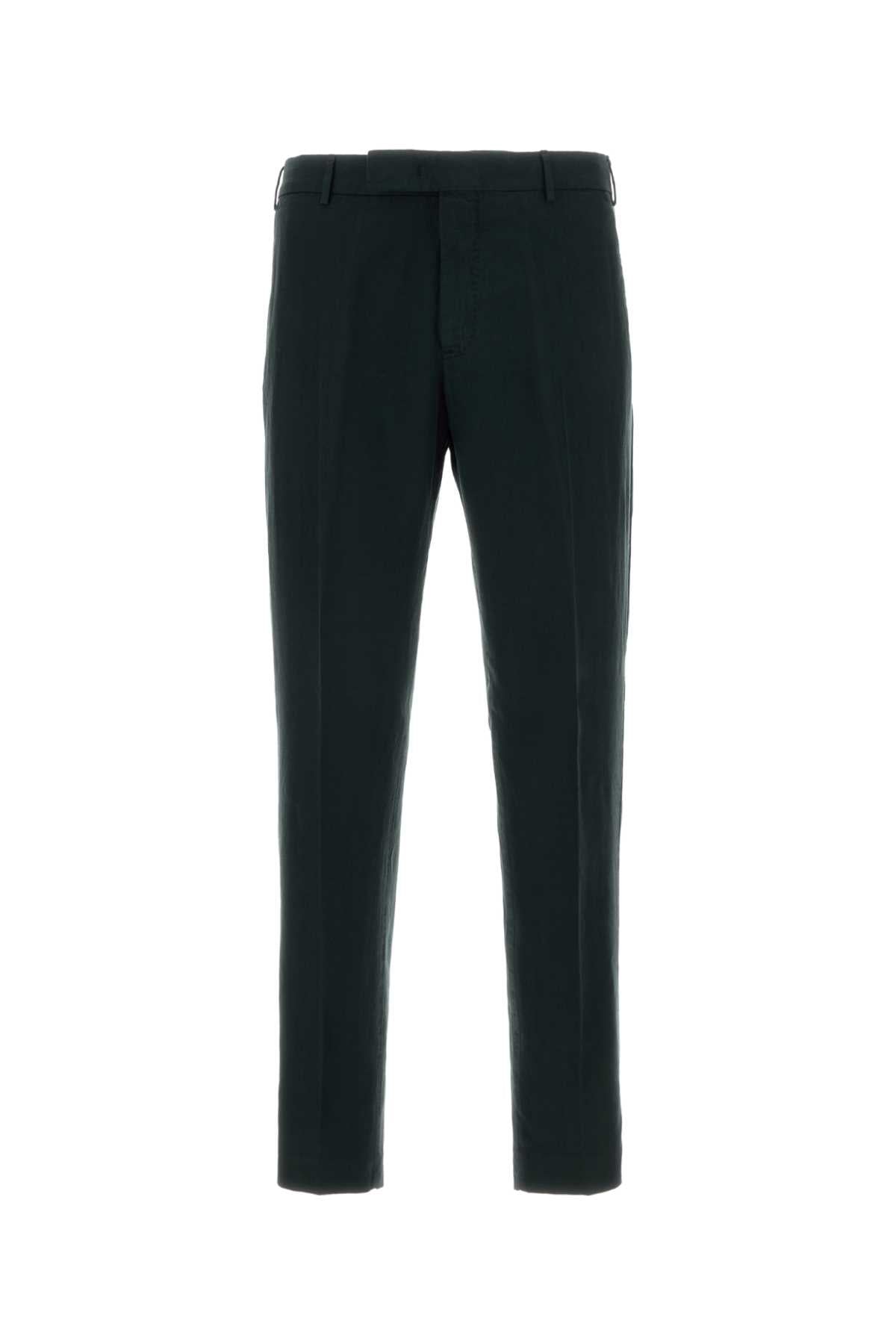 Lyocell Blend Trousers — Black