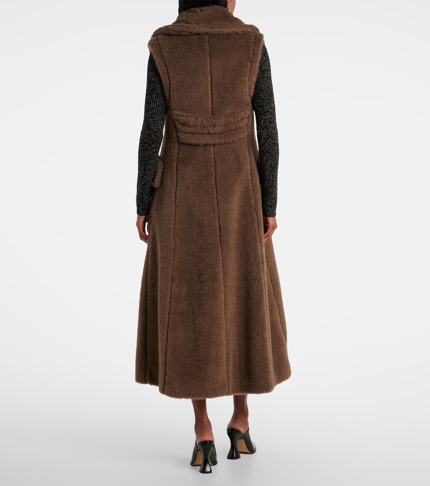 Alpaca, wool, and silk Teddy coat