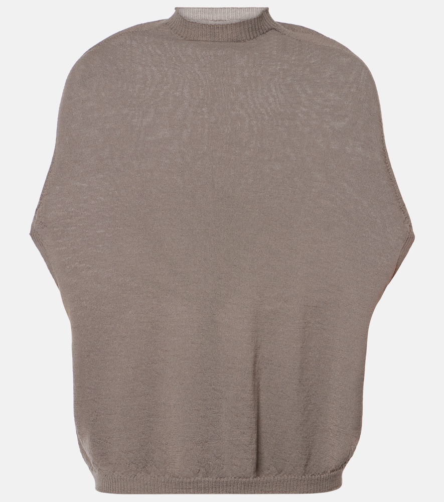 Wool turtleneck top