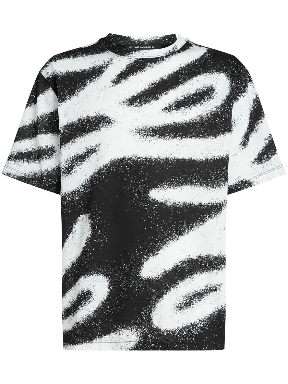 Graffiti-print t-shirt - Black